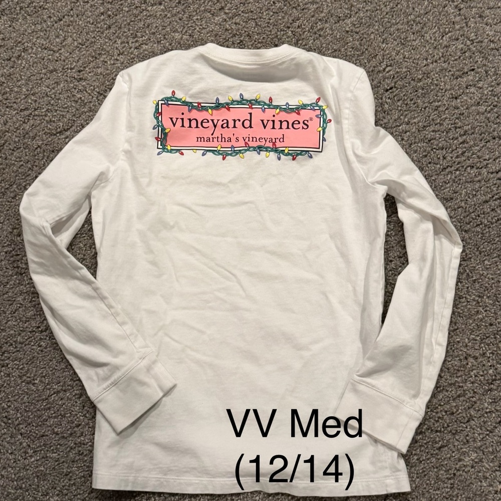 Vineyard Vines Kids Xmas Long Sleeve Shirt (no date)